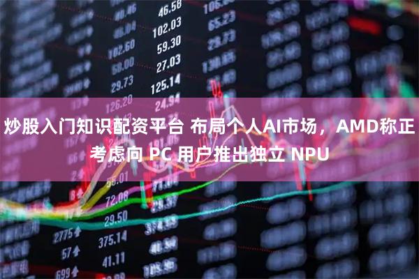 炒股入门知识配资平台 布局个人AI市场，AMD称正考虑向 PC 用户推出独立 NPU