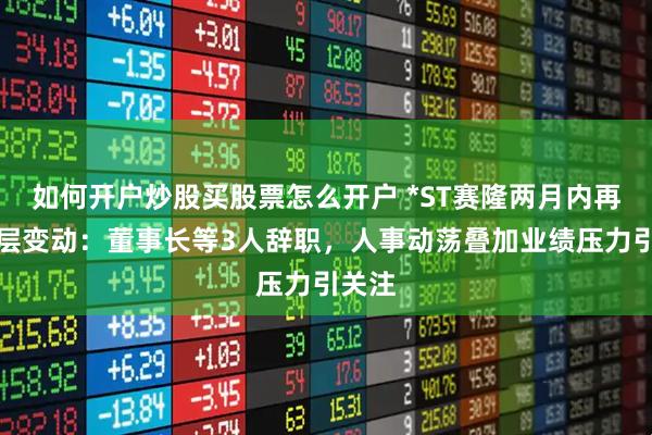 如何开户炒股买股票怎么开户 *ST赛隆两月内再迎高层变动:董事长等3人辞职,人事动荡叠加业绩压力引关注